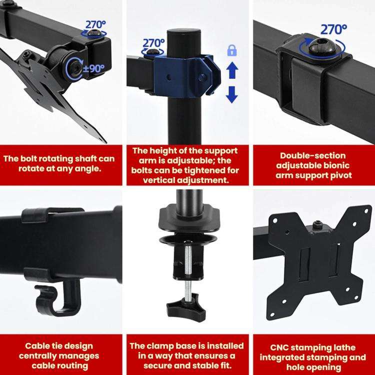 Computer Monitor Single-Arm Rotating Lifting Stand(ZX-MT011N)