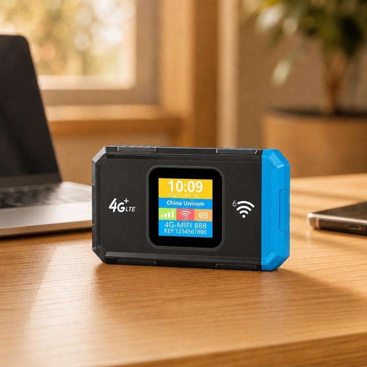 4G Wireless Hotspot LTE Wireless Type-C SIM Card Router(Blue)