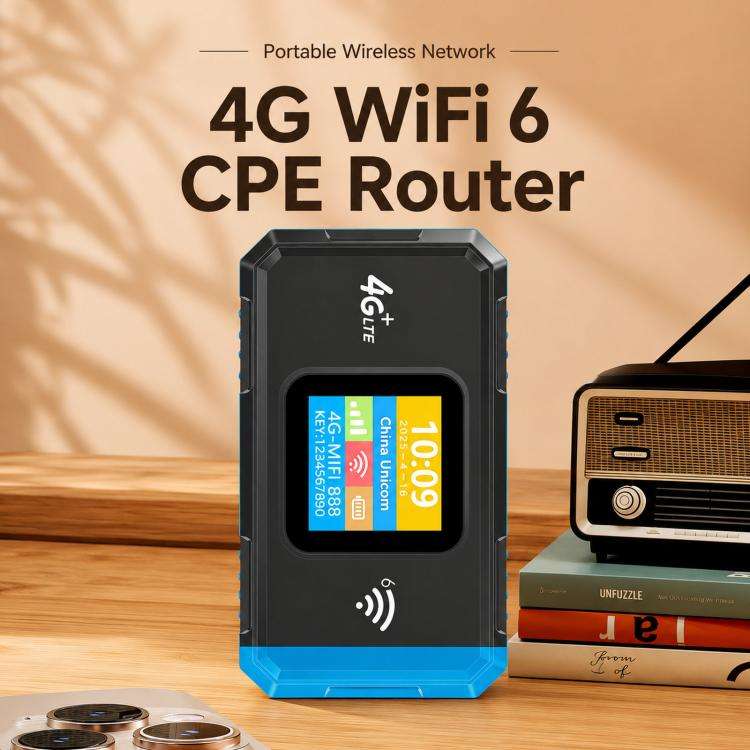 4G Wireless Hotspot LTE Wireless Type-C SIM Card Router(Blue)