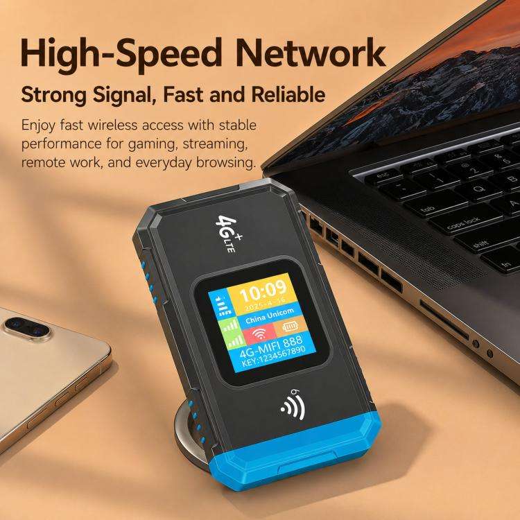 4G Wireless Hotspot LTE Wireless Type-C SIM Card Router(Blue)