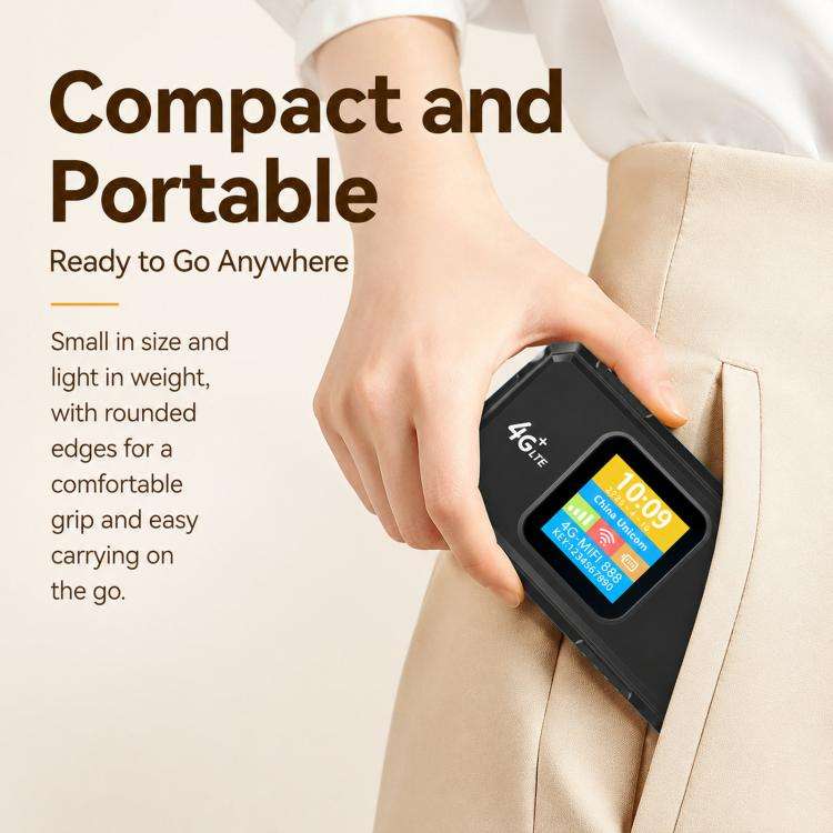 4G Wireless Hotspot LTE Wireless Type-C SIM Card Router(Blue)
