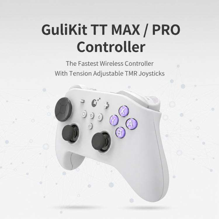 GuliKit TT MAX Wireless Controller with 720-degree Adjustable TMR Joysticks, Magnetic Levitation ...