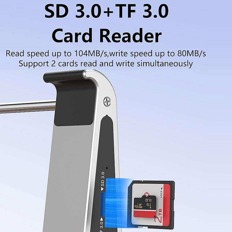 TYPE-C Laptop / Tablet Stand With USB 3.0 Expansion Dock, Interfaces: 8 in 1 Expansion