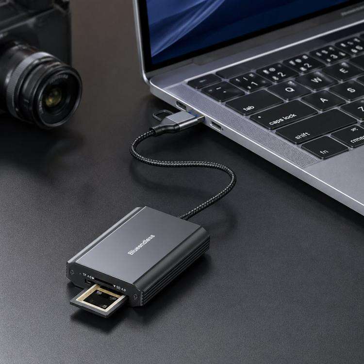 Blueendless Card Reader Camera Converter, Interfaces: SD/TF4.0 / 312MB/s
