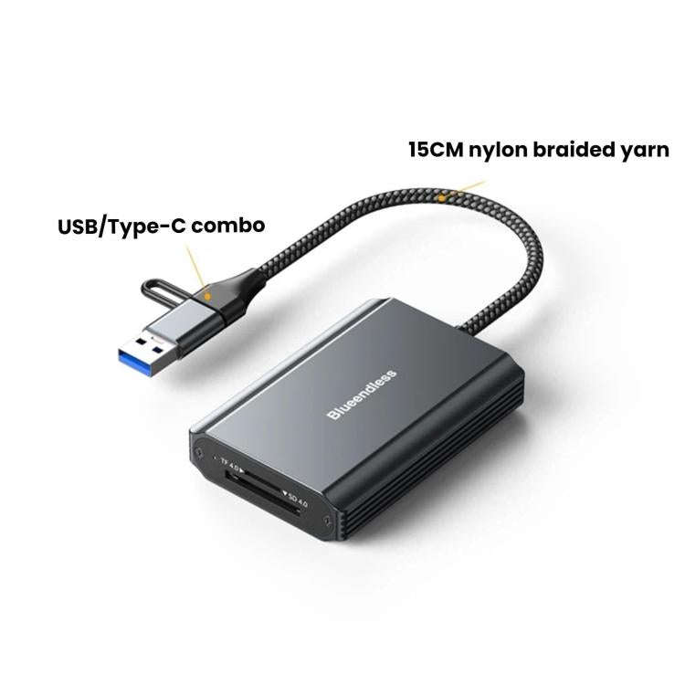 Blueendless Card Reader Camera Converter, Interfaces: SD/TF4.0 / 312MB/s