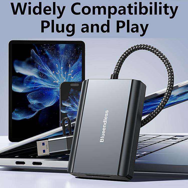Blueendless Card Reader Camera Converter, Interfaces: CFeB / USB3.2 10Gbps