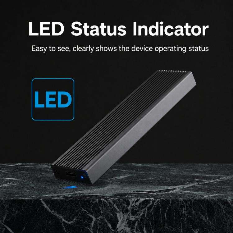 Blueendless 2806N M.2 NVMe SSD Enclosure 10Gbps Aluminum External Solid State Drive Case USB-C To...