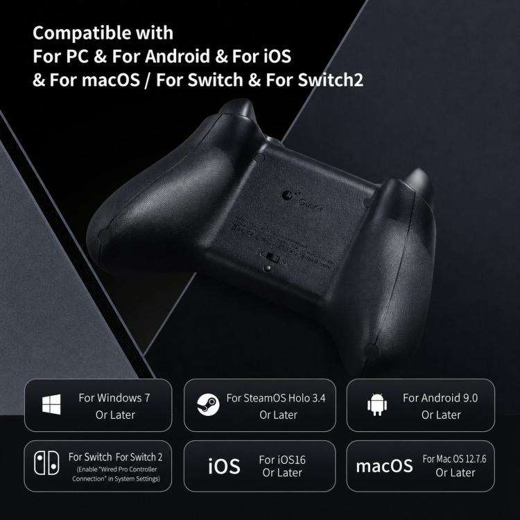 GuliKit ES Pro E-Sports Controller With TMR Joysticks Support Switch / Switch 2 Wakeup(White)