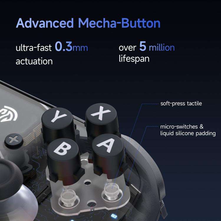 EasySMX S10 Wireless Controller for Nintendo Switch & Switch 2 Gamepad with NFC, HD Rumble & Swap...