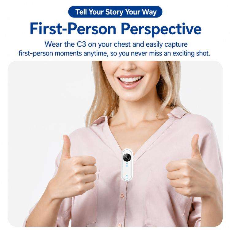Mini Magnetic Action Camera 1080P Wearable Body Cam With Wi-Fi App, EIS, Spec: Cycling Kit