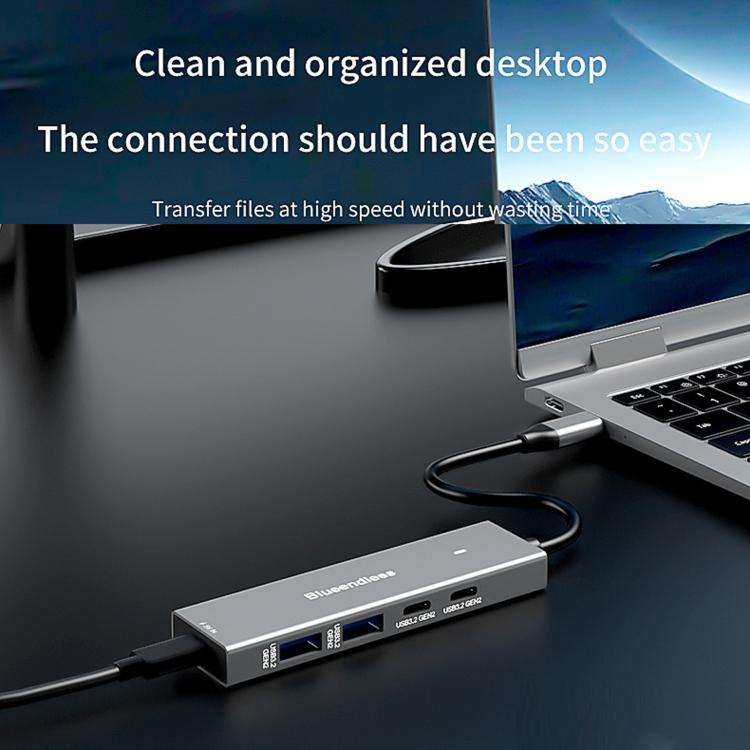 Blueendless 5 In 1 10Gbps High-Speed Computer/Mobile Phone Converter/Extension Splitter, Interfac...