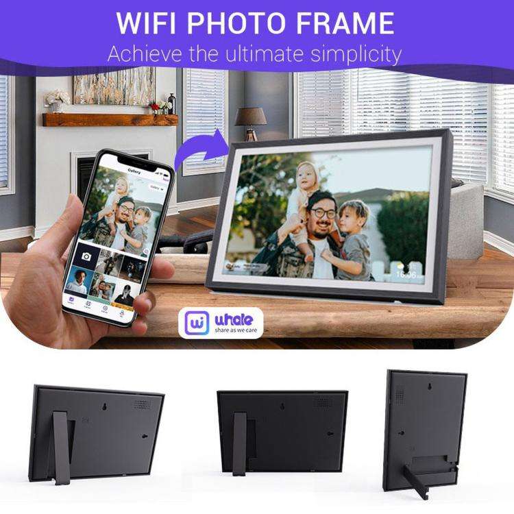 10.1 Inch Uhale Smart Cloud Photo Frame WiFi Mobile Photo Transfer Touchscreen Digital Signage UK...
