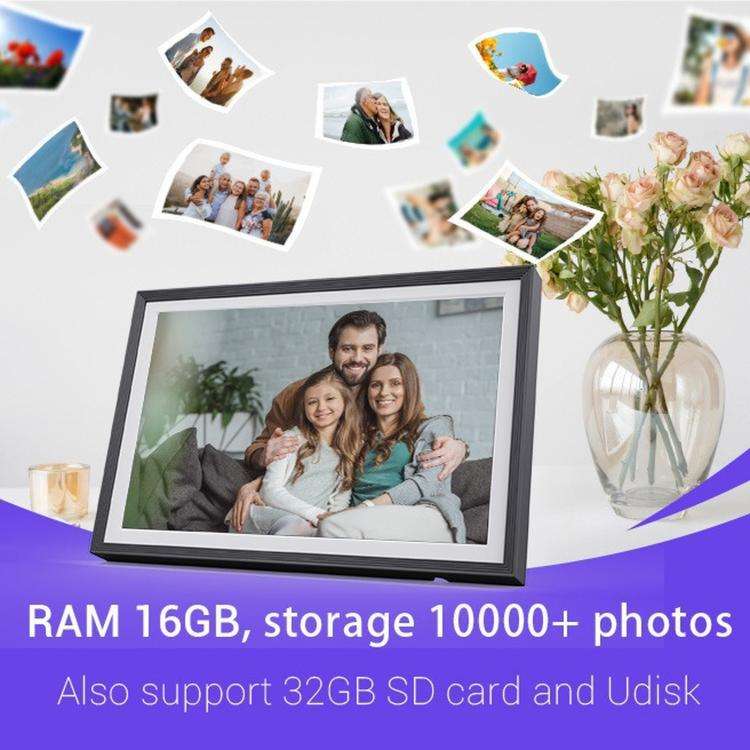 10.1 Inch Uhale Smart Cloud Photo Frame WiFi Mobile Photo Transfer Touchscreen Digital Signage UK...