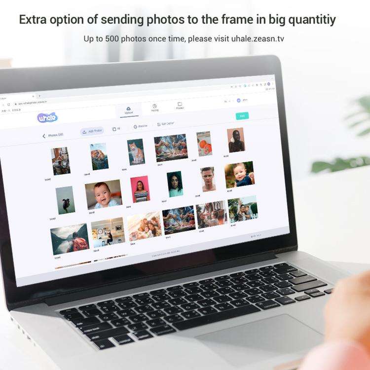 10.1 Inch Uhale Smart Cloud Photo Frame WiFi Mobile Photo Transfer Touchscreen Digital Signage UK...