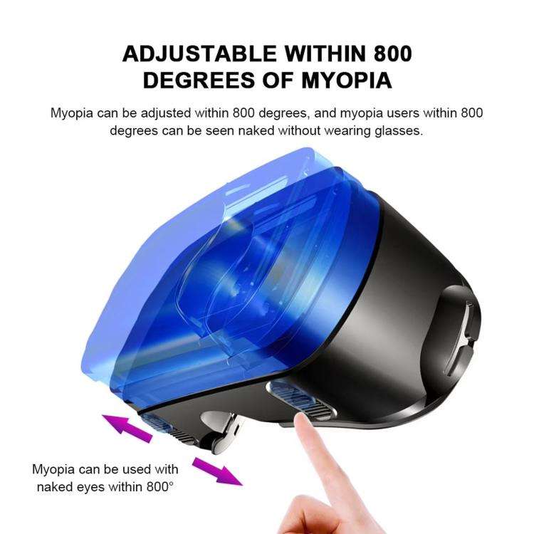 VRG Pro Mobile 3D Virtual Reality Smart VR Goggles, Spec: Blue Light (White)