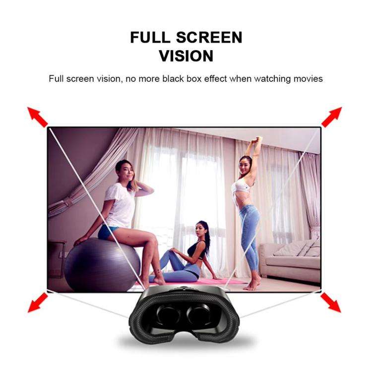 VRG Pro Mobile 3D Virtual Reality Smart VR Goggles, Spec: Blue Light (White)