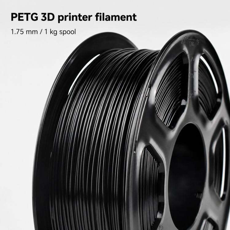PETG 3D Printer Filament 1.75mm 1kg Spool High Toughness Wear Resistant 3D Printing Material(Clea...