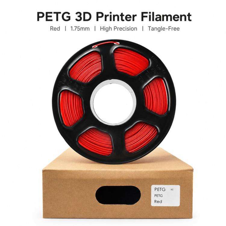 PETG 3D Printer Filament 1.75mm 1kg Spool High Toughness Wear Resistant 3D Printing Material(Clea...