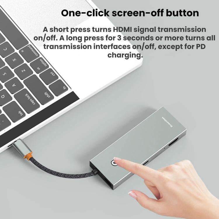 Blueendless Type-C Docking Station 4K 60Hz Screen Mirroring USB 3.0 Splitter, Interface: HDMI2.0+...