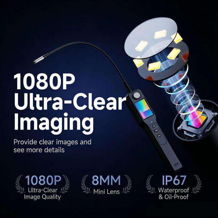 NK008S 2m Cable Length 5.5mm Lens Endoscope Camera With 4.3 inch IPS HD Screen Borescope Camera H...