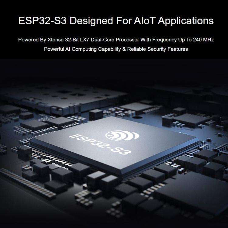 Waveshare ESP32-S3 1U-N16R8 Microcontroller 2.4GHz Wi-Fi Development Board 240MHz Dual Core Proce...