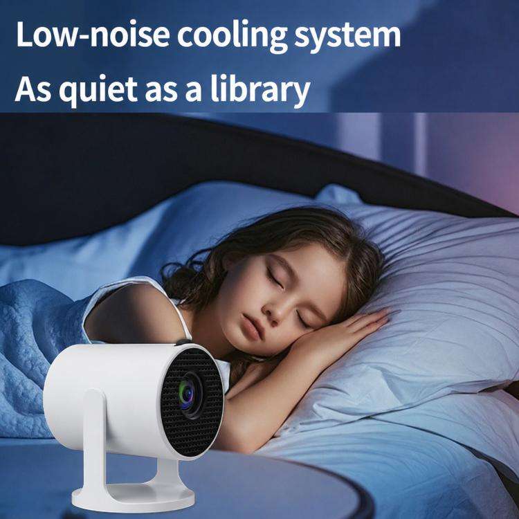 HY300Pro+ Mini Android 13 Short-Throw Projector HD Portable Home Projector UK Plug(White)