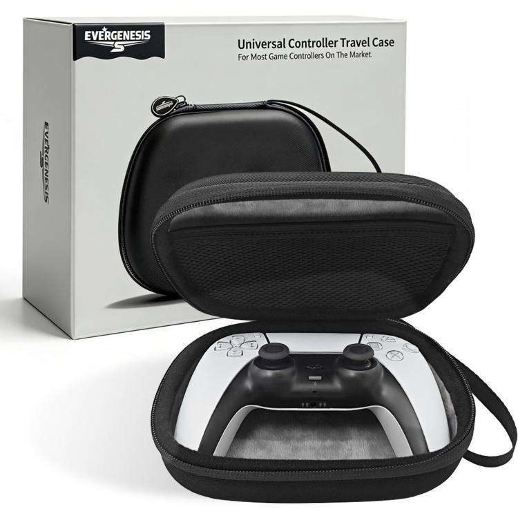EVERGENESIS Pro 2 Universal Game Controller Storage Case Hard-Shell EVA Accessory Bag(Black)