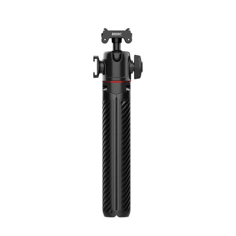 For Insta360 Ace Pro / 2 / X5 BRDRC Quick-Release Tripod Head Extension Selfie Stick(Black)