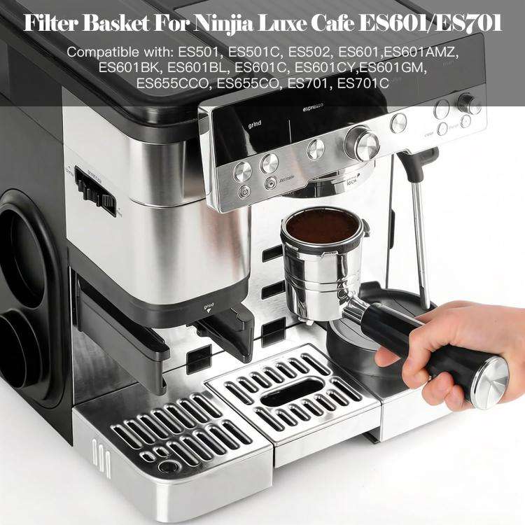 Replacement Filter Basket For Ninja Luxe Cafe ES601 ES655 ES701 Espresso Basket, Spec: Double Cup
