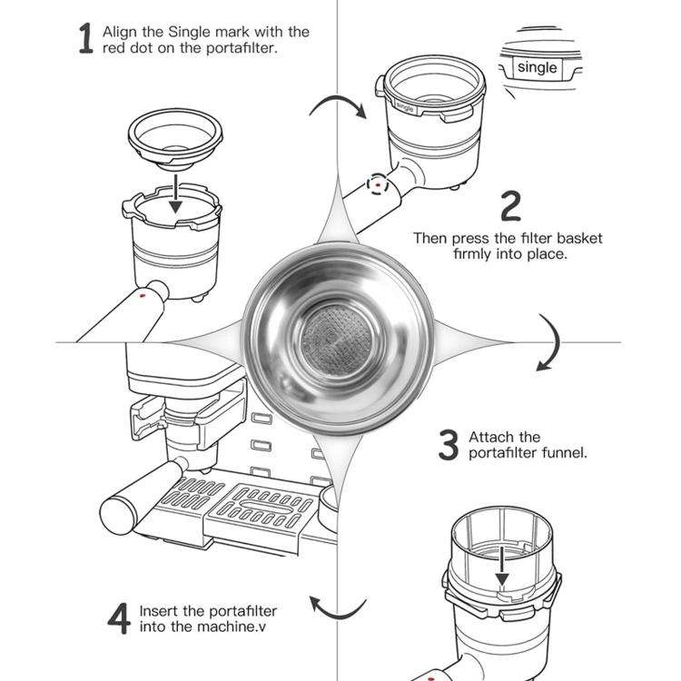 Replacement Filter Basket For Ninja Luxe Cafe ES601 ES655 ES701 Espresso Basket, Spec: Double Cup