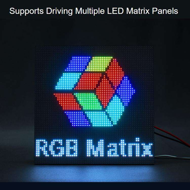 Waveshare ESP32-S3 RGB Matrix Driver Board Onboard Dual Microphones Array, Supports 2.4 GHz Wi-Fi...
