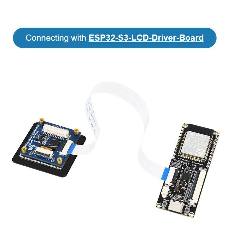 Waveshare 1.54inch Touch LCD Display Module 240×240 Resolution, IPS Panel, SPI And I2C Communica...