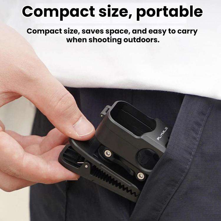 For DJI Osmo Nano Flymile Magnetic Backpack Strap Clip(Black)