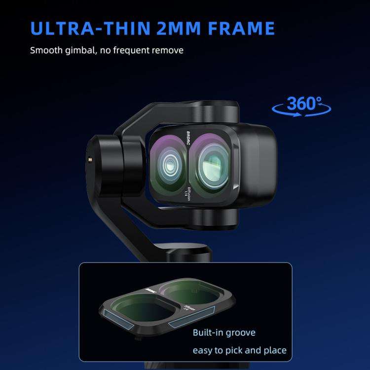 For DJI Osmo Pocket 4P BRDRC Filter Lens Protection Accessory, Specifications: CPL + Soft Black +...