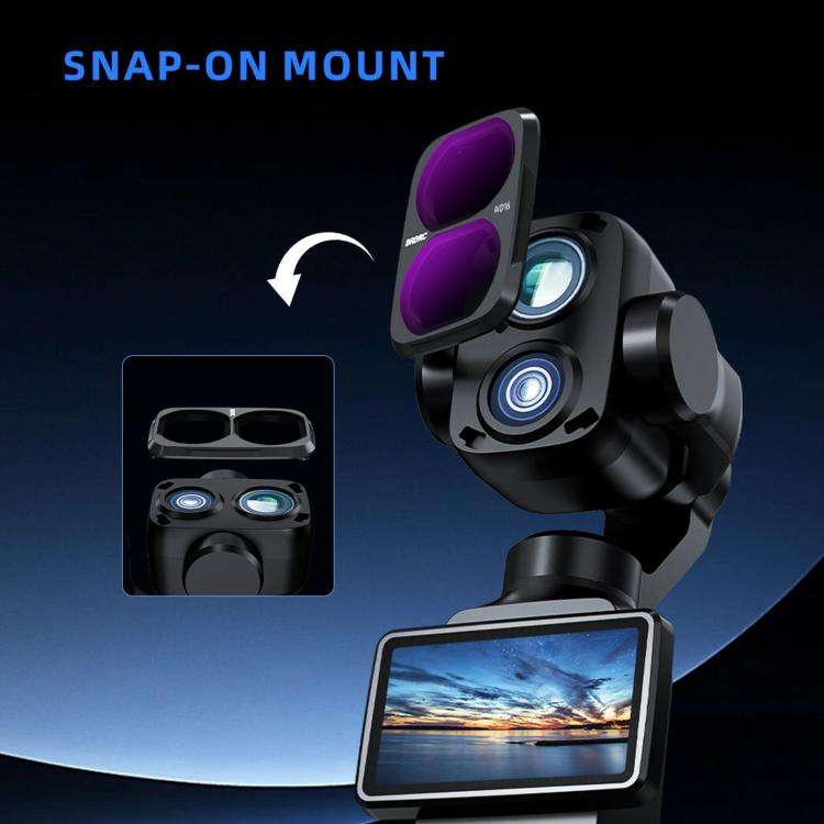 For DJI Osmo Pocket 4P BRDRC Filter Lens Protection Accessory, Specifications: CPL + Soft Black +...