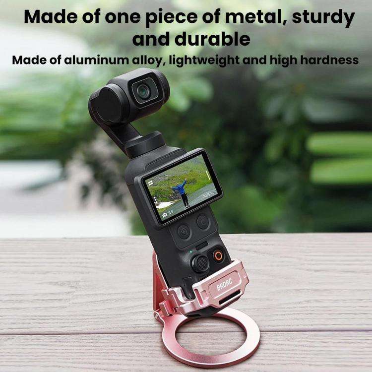 For DJI Osmo Pocket 4 / 4P / 3 BRDRC Teleprompter Magnetic Holder Cold Shoe Extender Phone Clip(B...