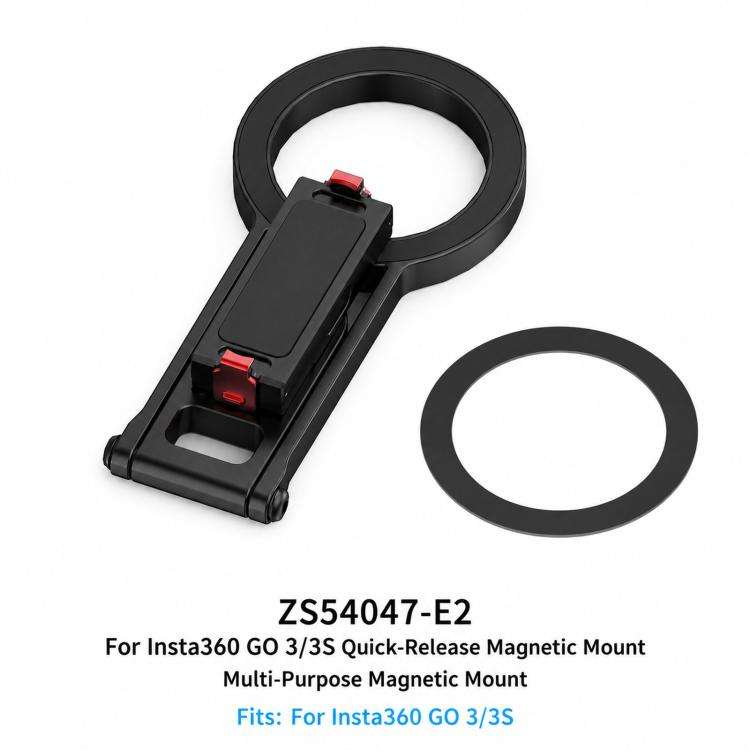 Magnetic Action Camera Mount Base For Insta360 GO 3/3S Quick Release