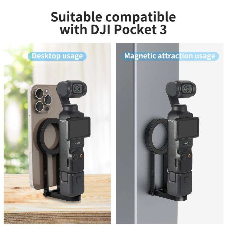 Magnetic Action Camera Mount Base For Insta360 GO 3/3S Quick Release