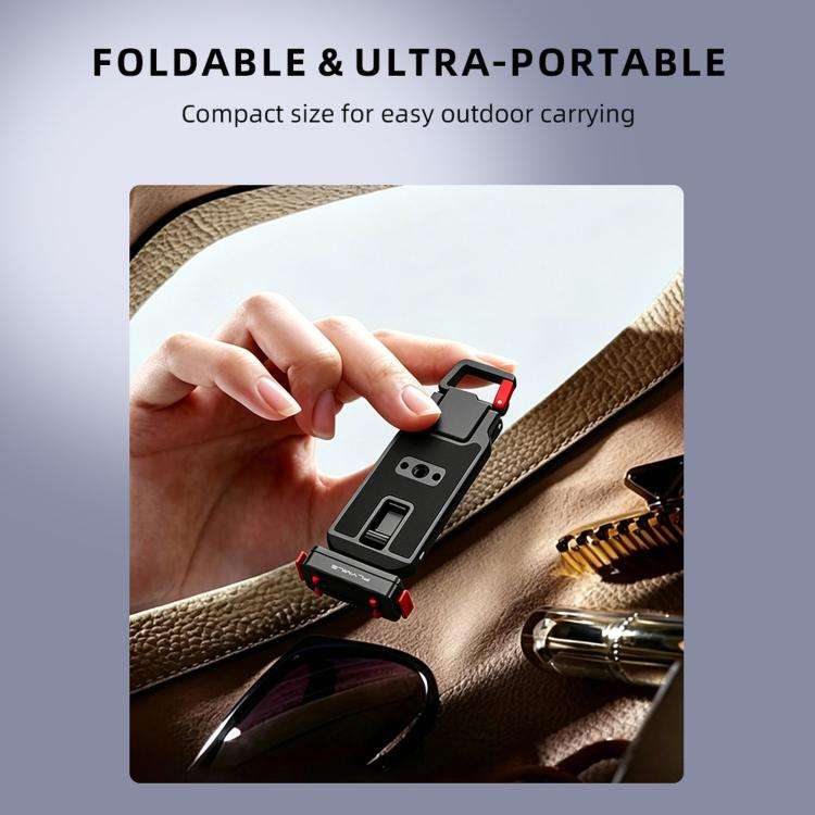 For Insta360 Ace / Ace Pro 2 / X5 Flymile Carabiner-Mounted Magnetic Quick-Release Tripod(Black)
