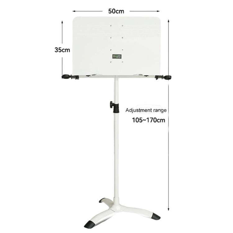 PERSEUS Portable Folding Music Stand Guitar & Violin Music Stand, Spec: 1.7m Flagship White