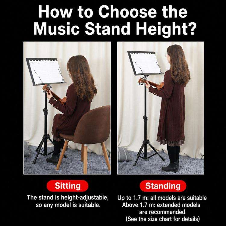 PERSEUS Portable Folding Music Stand Guitar & Violin Music Stand, Spec: 1.9m Foldable Flagship