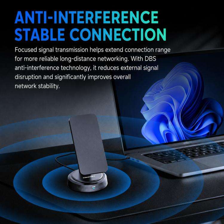 COMFAST CF-986BE PRO BE6500 WiFi 7 USB Adapter Tri-Band 6452Mbps Wireless Network Card