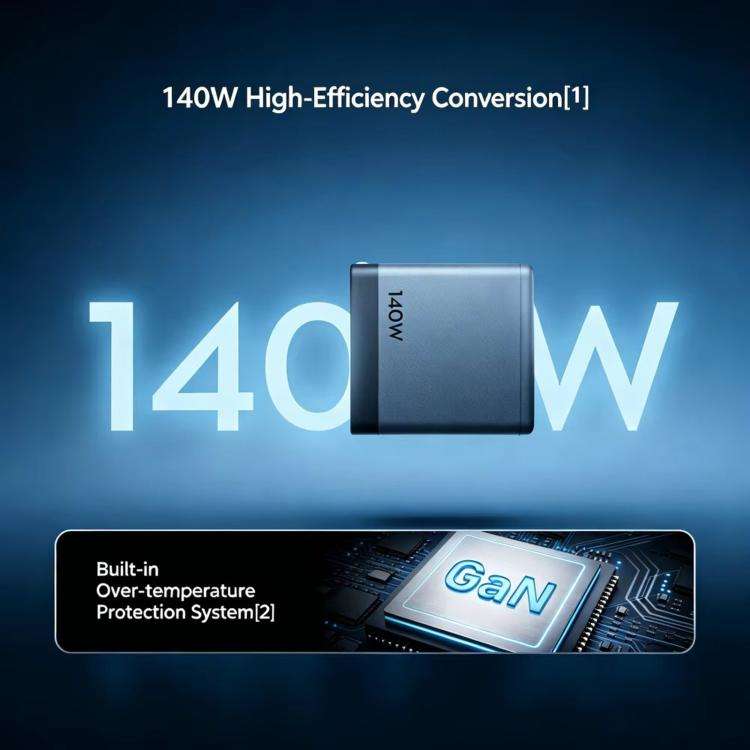 Original 140W GaN Charger For DJI Power, CN Plug With 2 USB-C Cables