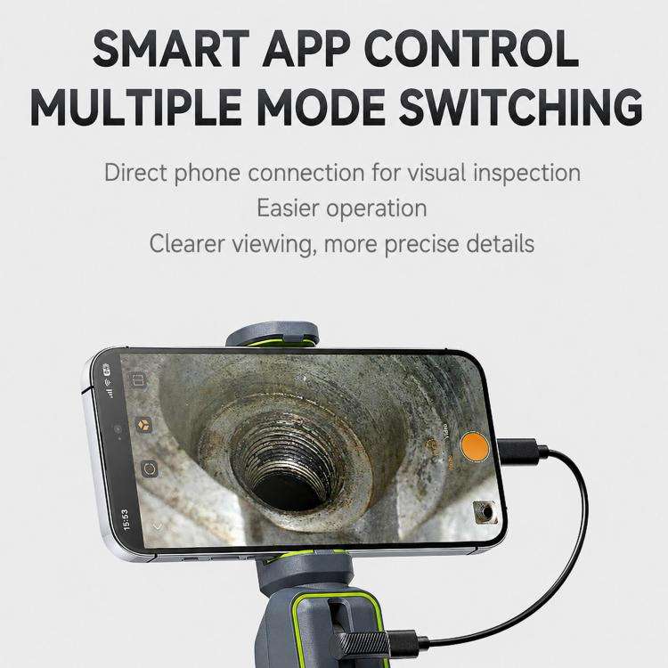 ANYKIT AD100 360-Degree Rotatable Industrial Endoscope IP67 Waterproof HD Auto Repair Borescope, ...