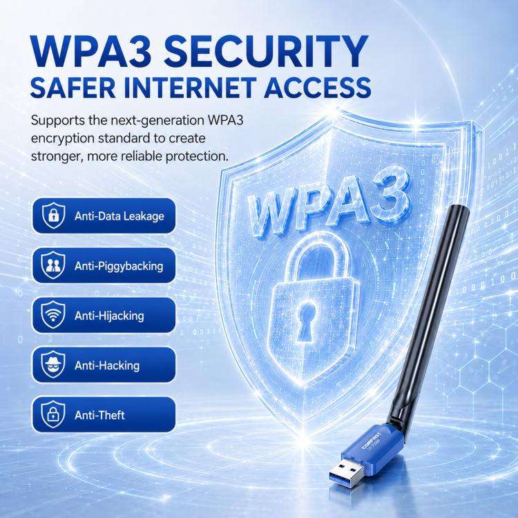 COMFAST CF-733BF WiFi 6 Bluetooth 5.4 USB Adapter AX900 Dual Band Wireless Network Card