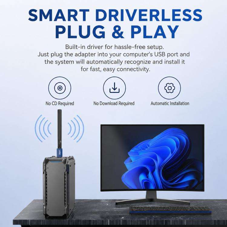COMFAST CF-733BF WiFi 6 Bluetooth 5.4 USB Adapter AX900 Dual Band Wireless Network Card
