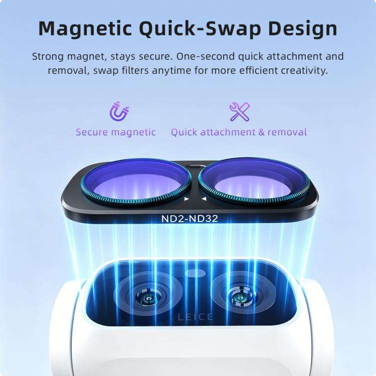 For Insta360 Luna Ultra aMagisn Magnetic Lens Filter ND32