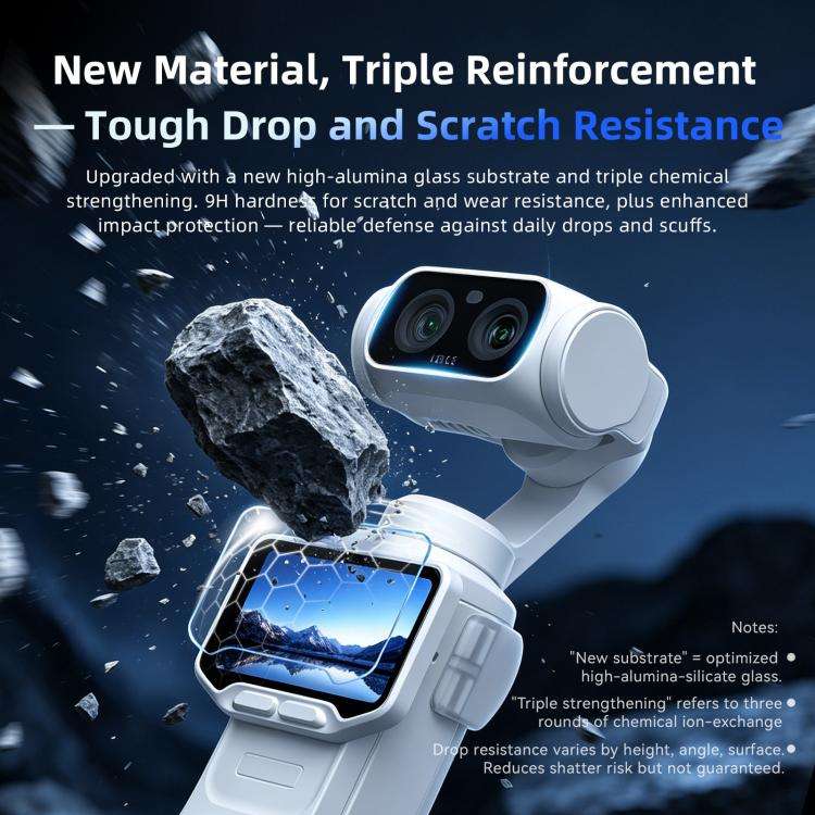 For Insta360 Luna Ultra aMagisn AR Tempered Glass Screen and Lens Protector 1 Set