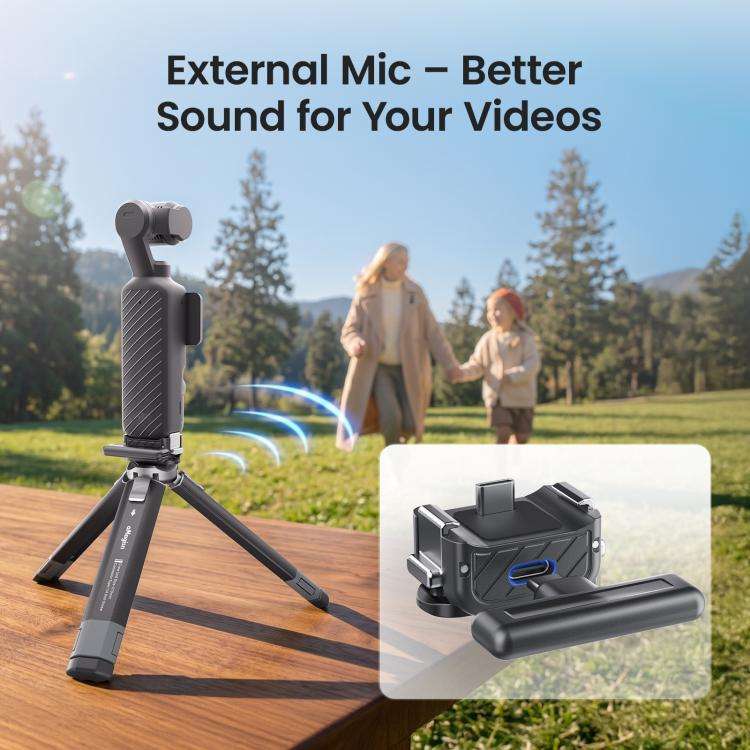 aMagisn Dual-Interface Quick Release Mount for DJI Pocket 4 / 3 Standard Mount