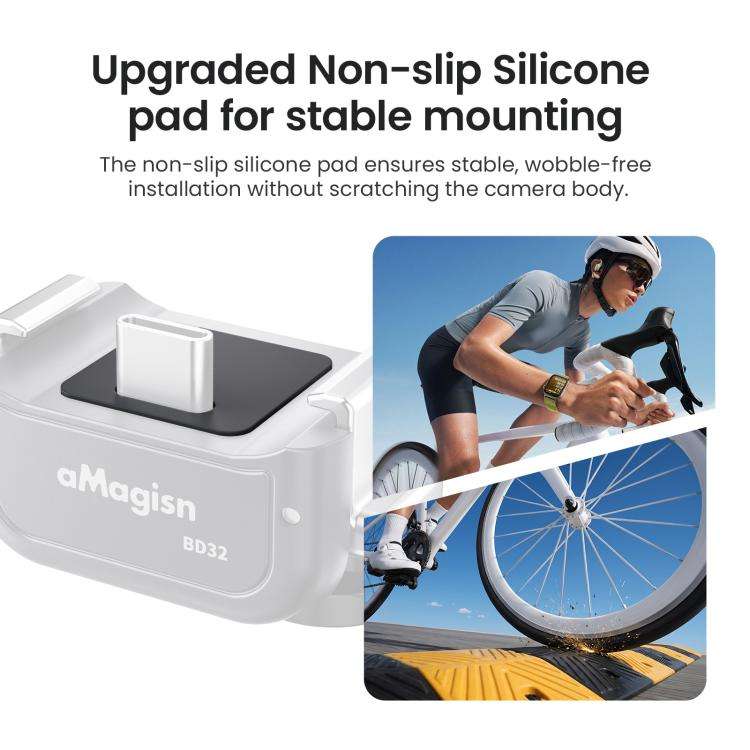aMagisn Dual-Interface Quick Release Mount for DJI Pocket 4 / 3 Charging Mount